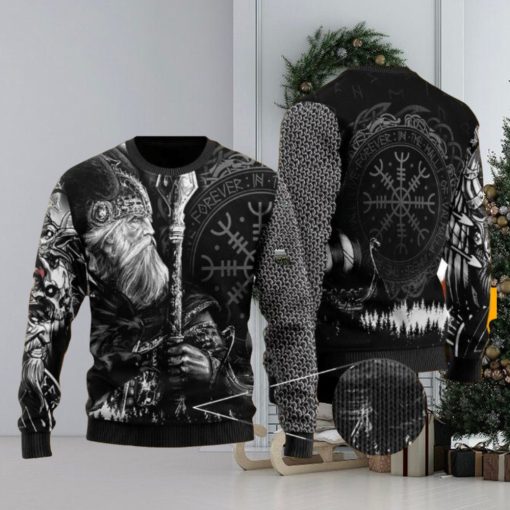 Odin Tattoo Valknut Viking Ugly Christmas Sweater