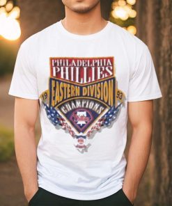 Official 1993 philadelphia phillies eastern Division champs starter mlb T shirt