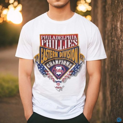 Official 1993 philadelphia phillies eastern Division champs starter mlb T  shirt