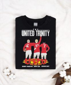 Official 2023 The United Trinity Bobby Charlton Denis Law George Best T Shirt