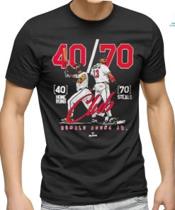 Official 40 70 Club Ronald Acuna Jr Atlanta MLBPA T Shirt