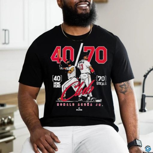 Official 40 70 Club Ronald Acuna Jr Atlanta MLBPA T Shirt