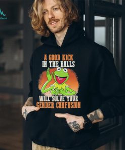 Official A Good Kick In The Balls Will Solve Your Gender Confusion Shirt