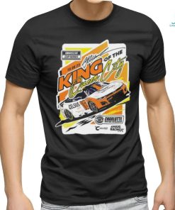 Official A.J. Allmendinger Checkered Flag Sports Heather Gray 2023 Bank of America ROVAL 400 Race Winner T Shirt