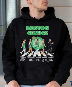Official Boston Celtics Abbey road 2023 Signatures shirt