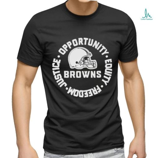 Official Cleveland Browns Opportunity Equality Freedom Justice Shirt