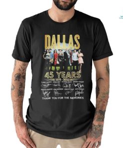 Official Dallas 45 Years 1978 2023 Thank You For The Memories Signatures T Shirt