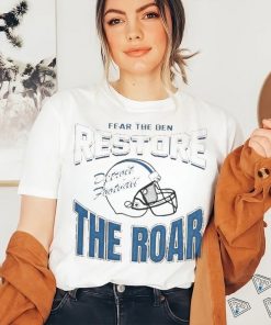 Official Detroit Lions Football Fear The Den Restore The Roar Shirt