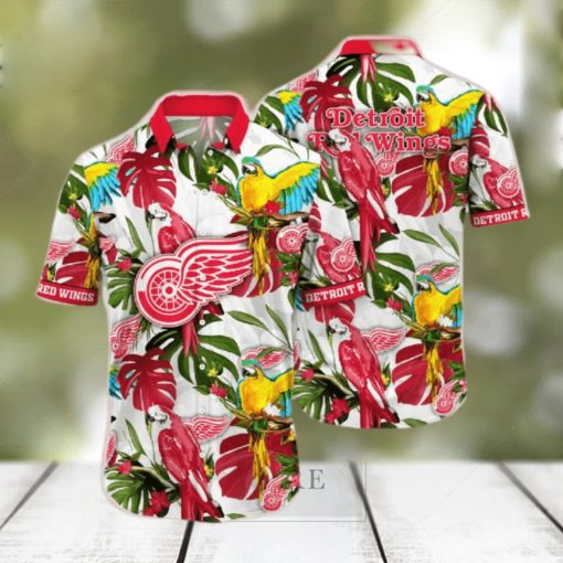 Official Detroit Red Wings Nhl Hawaiian Shirt Sunsetstime Aloha