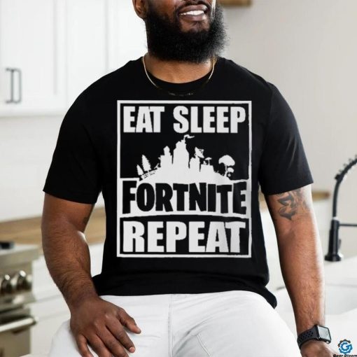 Official Eat Sleep Fortnite Repeat T Shirt
