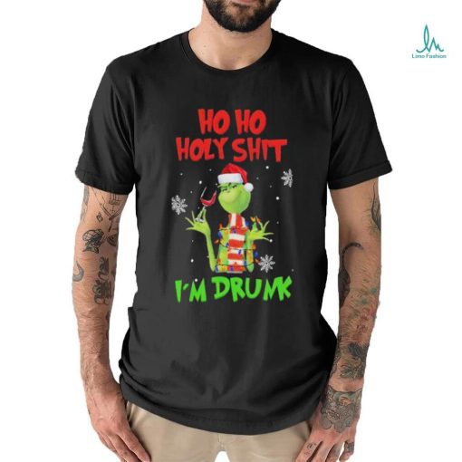 Official Grinch Christmas Ho Ho Holy Shit I’m Drunk Shirt
