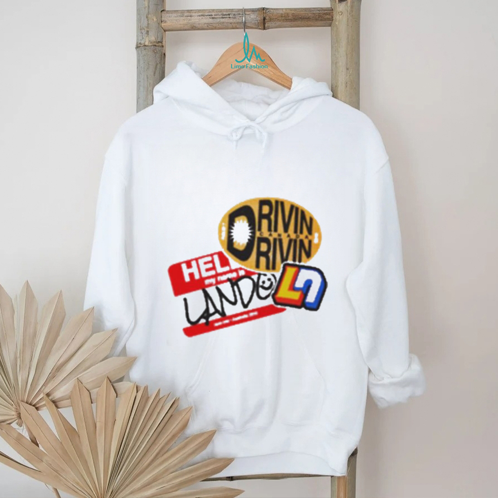 Official Hello My Name Is Lando Driven Race 100 Shirt Official Hello My Name Is Lando Driven Race 100 Shirt