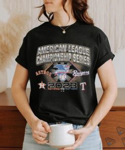 47 Brand Men's Astros vs Rangers 2023 ALCS Match Up Franklin Short Sleeve T- Shirt