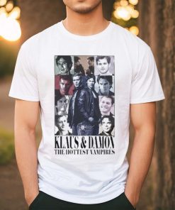 Official Klaus And Damon The Hottest Vampires Eras Tour Shirt