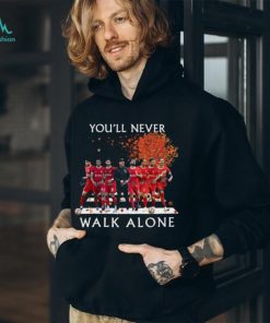 Official Liverpool Team Football You’ll Never Walk Alone Signatures Shirt