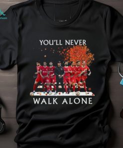 Official Liverpool Team Football You’ll Never Walk Alone Signatures Shirt, hoodie, sweater, long sleeve and tank top Official Liverpool Team Football You’ll Never Walk Alone Signatures Shirt