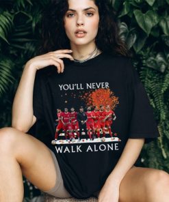 Official Liverpool Team Football You’ll Never Walk Alone Signatures Shirt, hoodie, sweater, long sleeve and tank top Official Liverpool Team Football You’ll Never Walk Alone Signatures Shirt