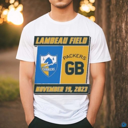 Official Los Angeles Chargers Vs Green Bay Packers Lambeau Field November 19, 2023 T shirt