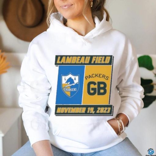 Official Los Angeles Chargers Vs Green Bay Packers Lambeau Field November 19, 2023 T shirt