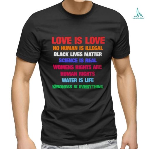 Official Love Is Love Black Lives Matter T Shirt