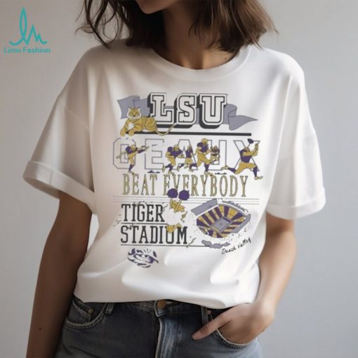Official Lsu tigers geaux beat everybody tiger stadium T shirt