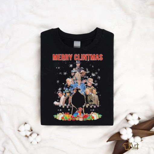 Official Merry Clintmas Clint Eastwood Tree ChristmasT Shirt