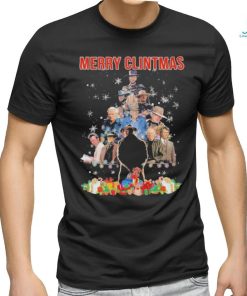 Official Merry Clintmas Clint Eastwood Tree ChristmasT Shirt