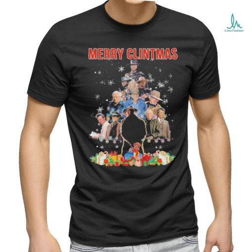 Official Merry Clintmas Clint Eastwood Tree ChristmasT Shirt