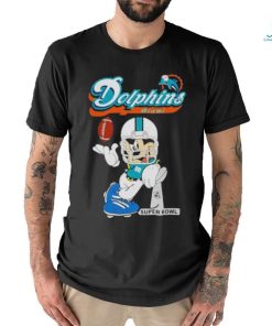 Official Mickey Mouse X Miami Dolphins Disney Inspired Super Bowl Football T Shirt