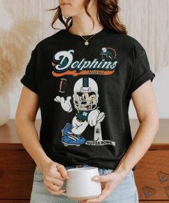 Official Mickey Mouse x Miami Dolphins Disney Inspired Super Bowl Football t shirt