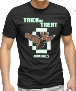 Official Minecraft Bat Trick Or Treat Glow In The Dark shirt