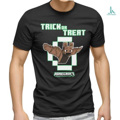 Official Minecraft Bat Trick Or Treat Glow In The Dark shirt