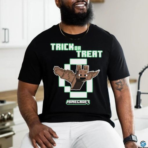 Official Minecraft Bat Trick Or Treat Glow In The Dark shirt