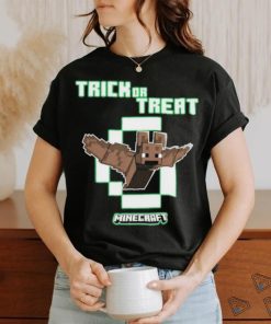 Official Minecraft Bat Trick Or Treat Glow In The Dark shirt