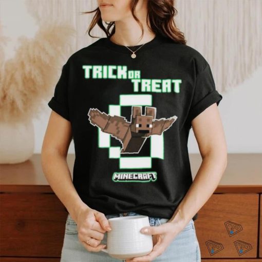 Official Minecraft Bat Trick Or Treat Glow In The Dark shirt