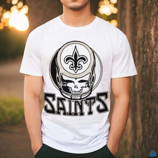Official NFL Grateful Dead And New Orleans Saints T Shirt
