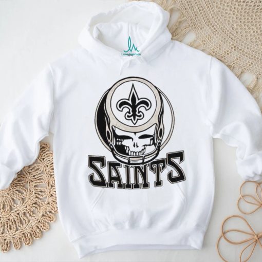 Official NFL Grateful Dead And New Orleans Saints T Shirt