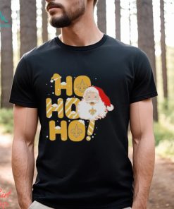 Official New Orleans Saints Santa Ho Ho Ho Christmas T Shirt