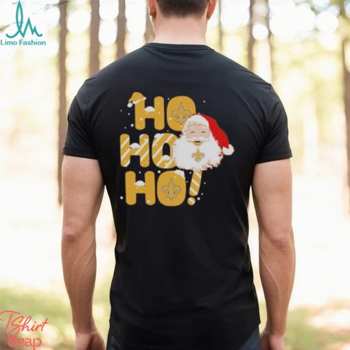 Official New Orleans Saints Santa Ho Ho Ho Christmas T Shirt