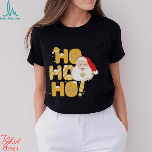 Official New Orleans Saints Santa Ho Ho Ho Christmas T Shirt