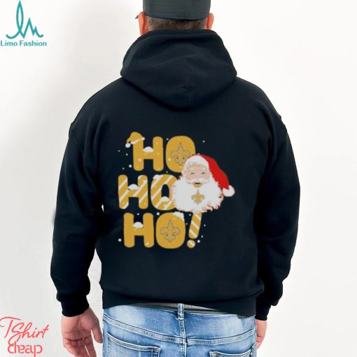 Official New Orleans Saints Santa Ho Ho Ho Christmas T Shirt