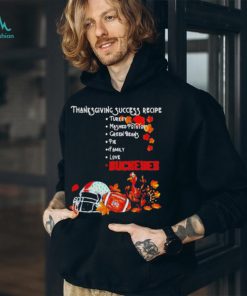 Official Ohio State Buckeyes Thanksgiving Success Recipe T Shirt