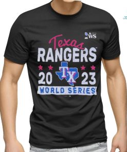 Official Original Texas Rangers Majestic Threads 2023 World Series T Shirt