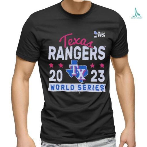 Official Original Texas Rangers Majestic Threads 2023 World Series T Shirt