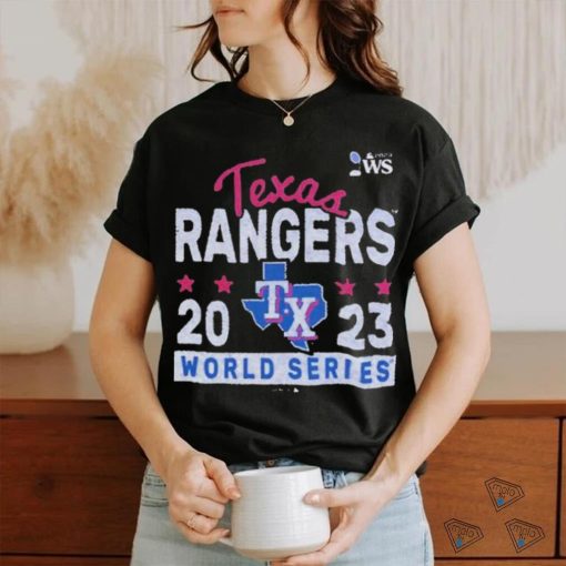 Official Original Texas Rangers Majestic Threads 2023 World Series T Shirt