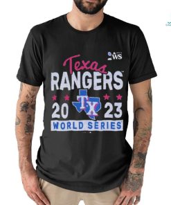 Official Original Texas Rangers Majestic Threads 2023 World Series T Shirt