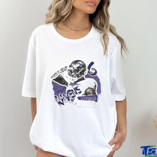 Official Patrick Queen Football Paper Baltimore Ravens Shirt