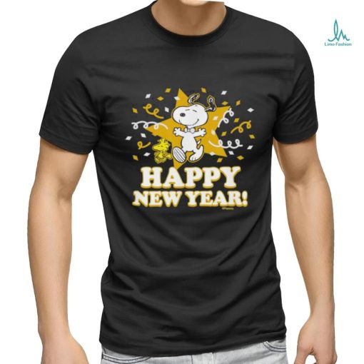 Official Peanuts Snoopy And Woodstock Happy New Year Shirt