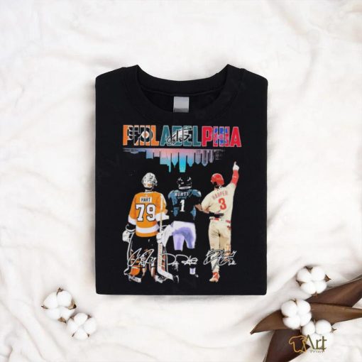 Official Philadelphia Sport Team Hart Hurts and Harper Signatures 2023 Shirt