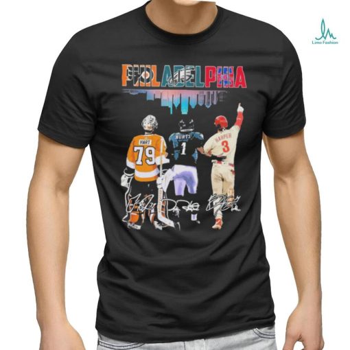 Official Philadelphia Sport Team Hart Hurts and Harper Signatures 2023 Shirt
